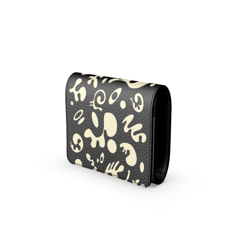 Adorn'd Luxe Small Leather Fold Over Wallet