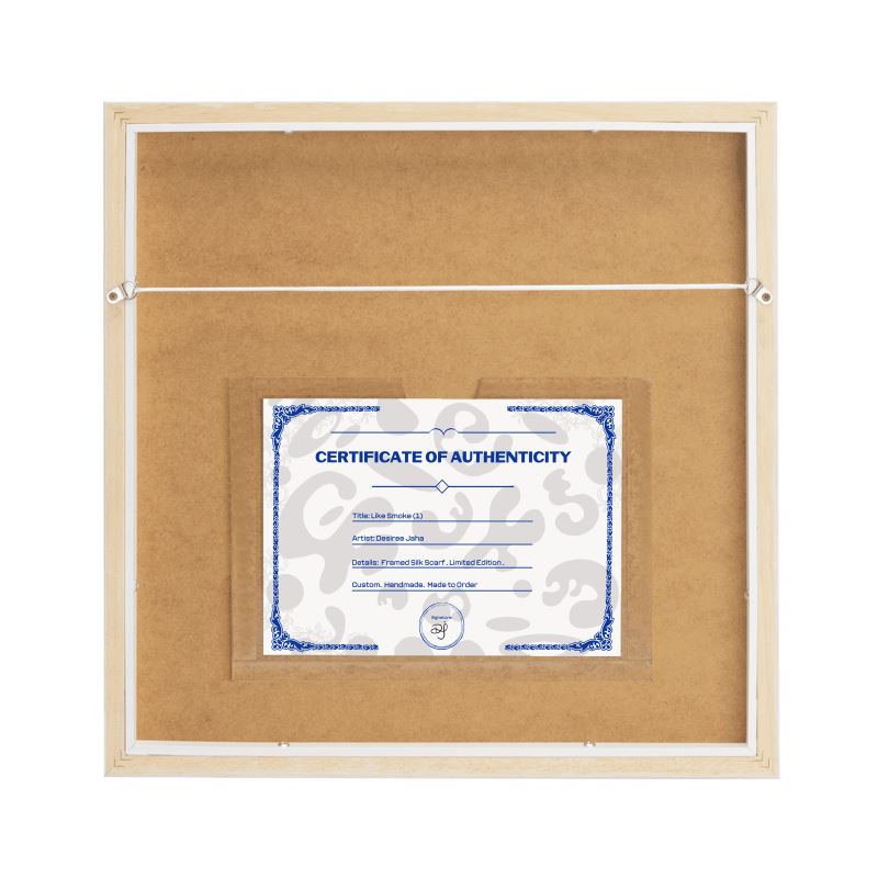 Deep Dream Special Edition Designer Framed Silk Scarf