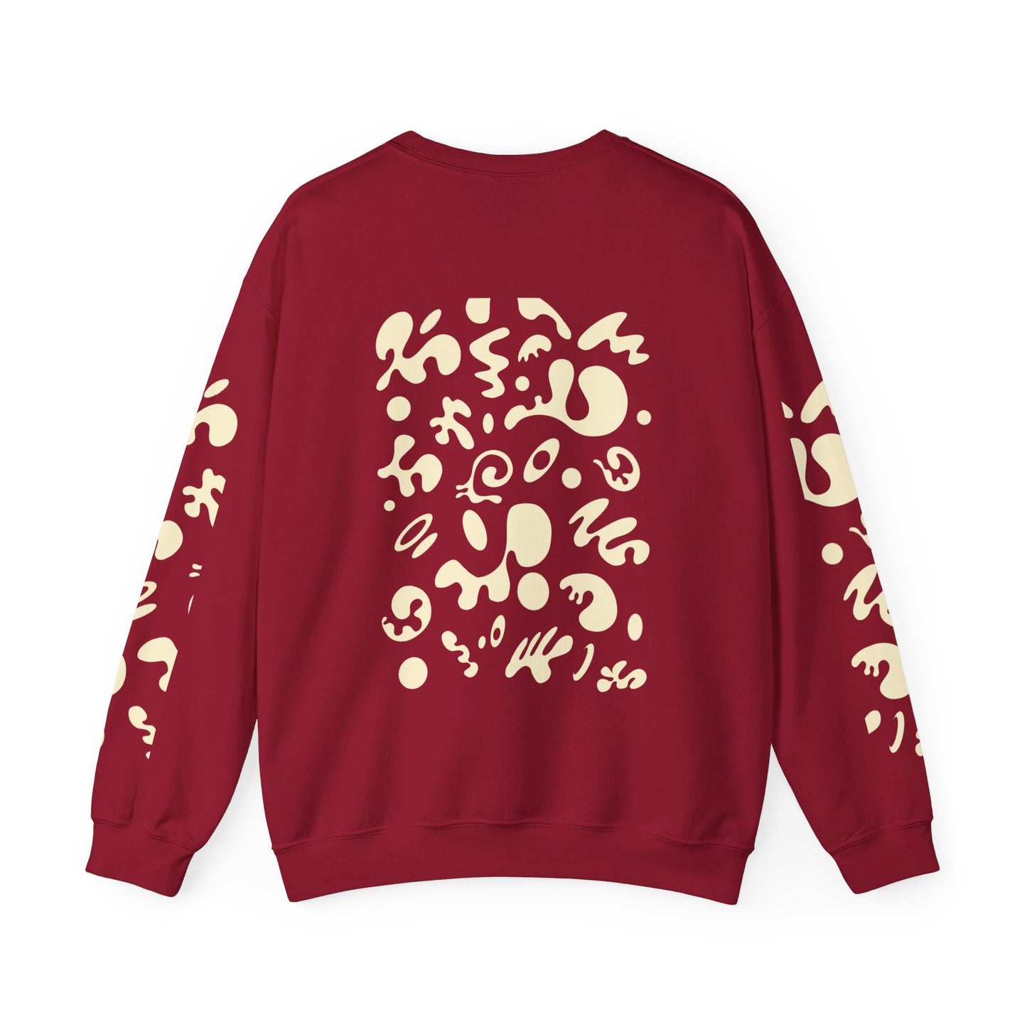 PURE IMAGINATION UNISEX HEAVY BLEND™ CREWNECK SWEATSHIRT - Warm White Print