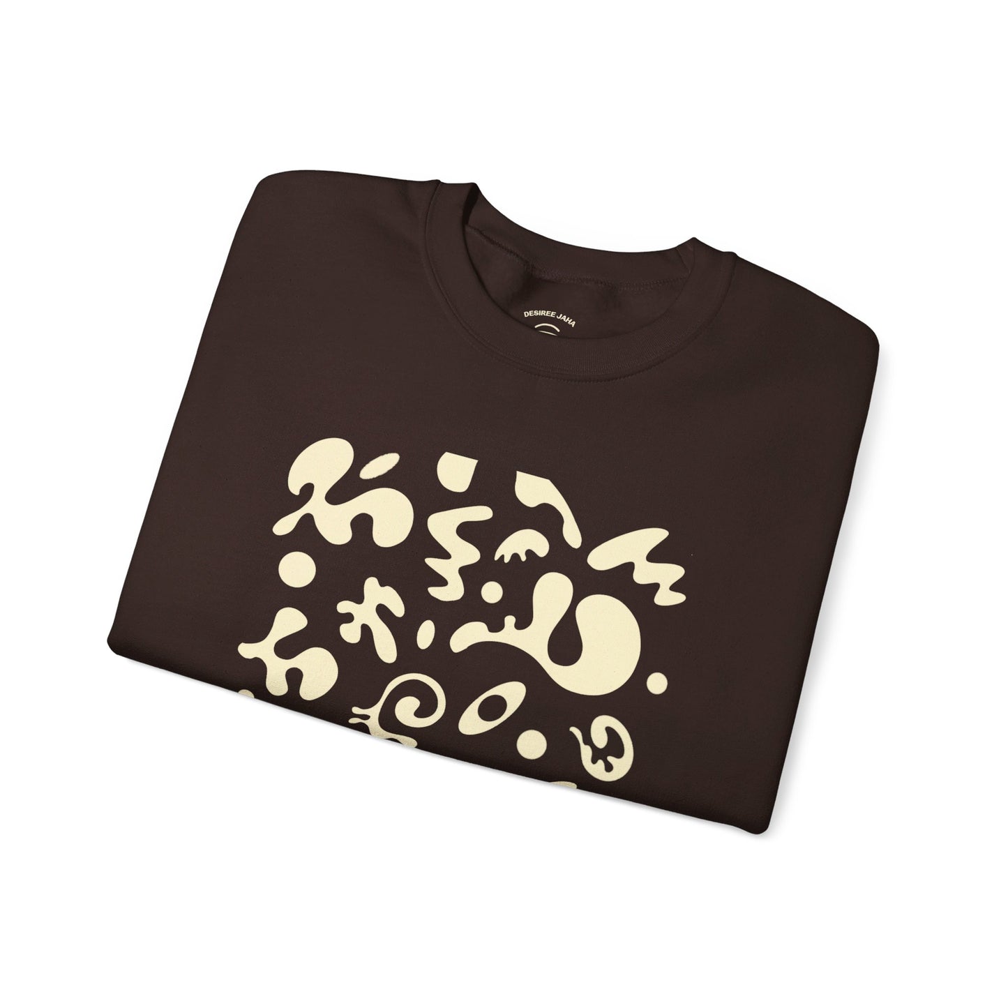 PURE IMAGINATION UNISEX HEAVY BLEND™ CREWNECK SWEATSHIRT - Warm White Print