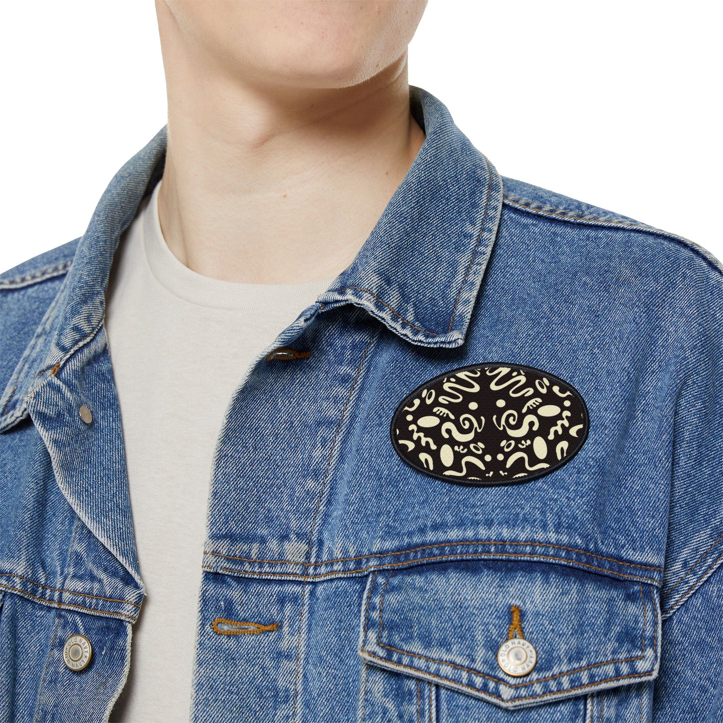Mirror Work Color Vibrant Iron-On Patches - Smoke Signal
