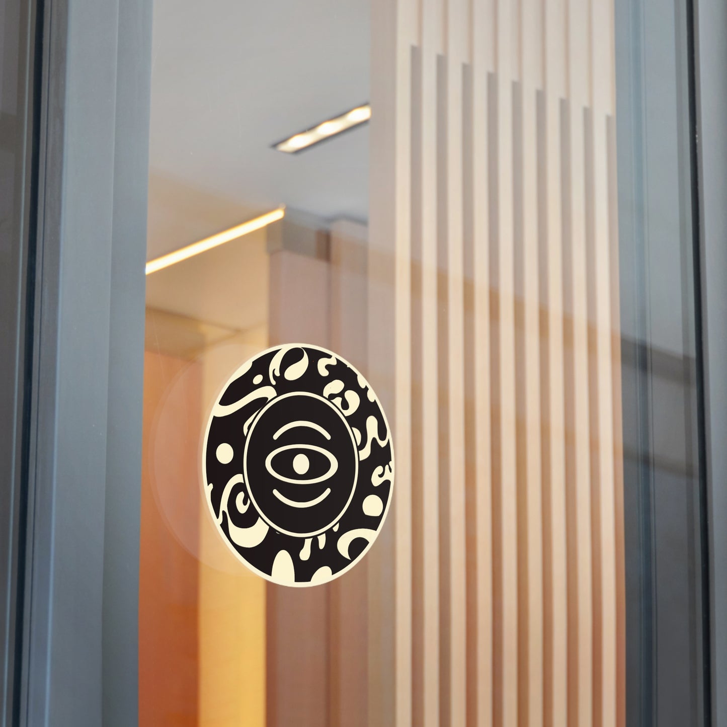 Adorn'd Logo Round Vinyl Stickers - Smoke Signal