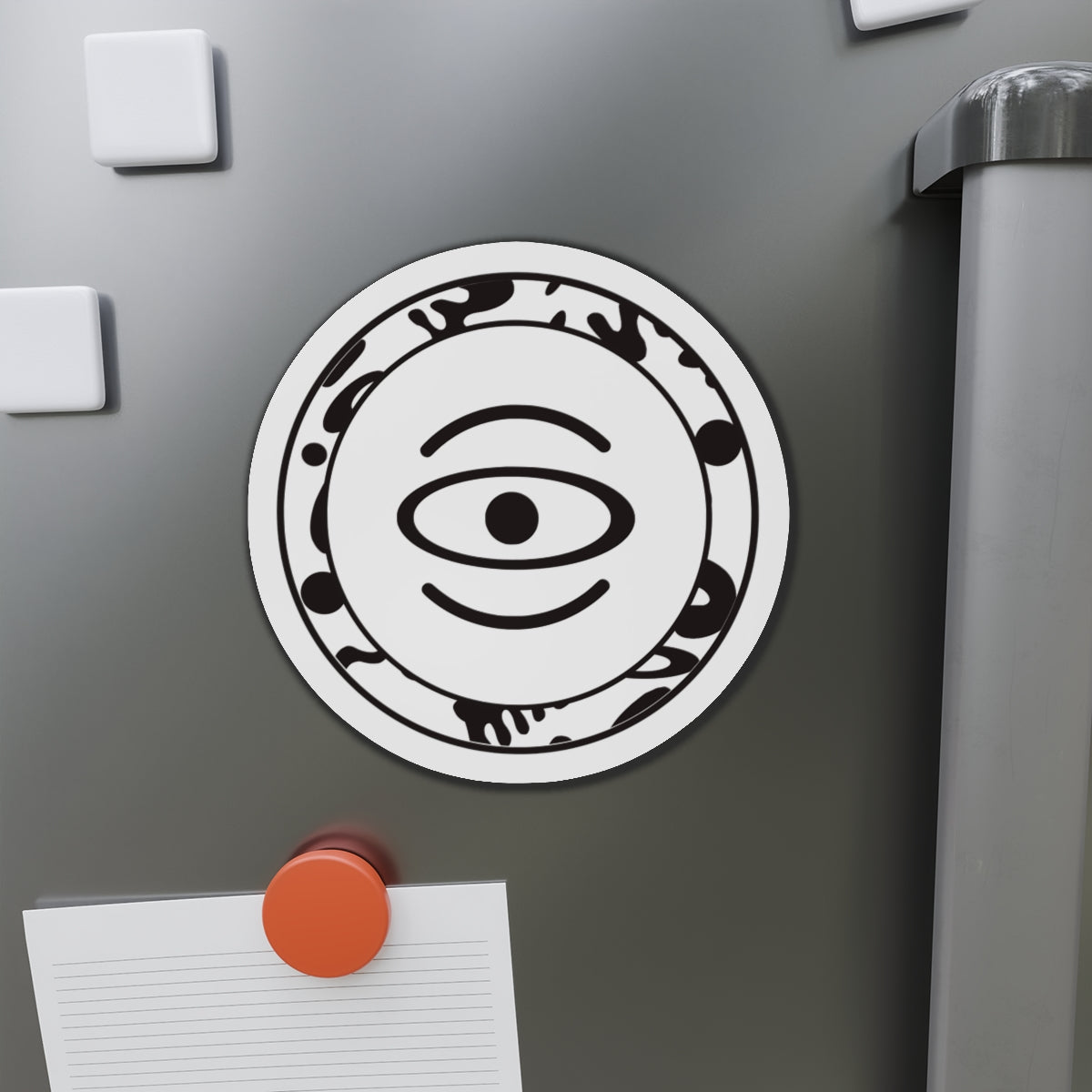 Adorn'd Logo Die Cut Magnet - Starlight White