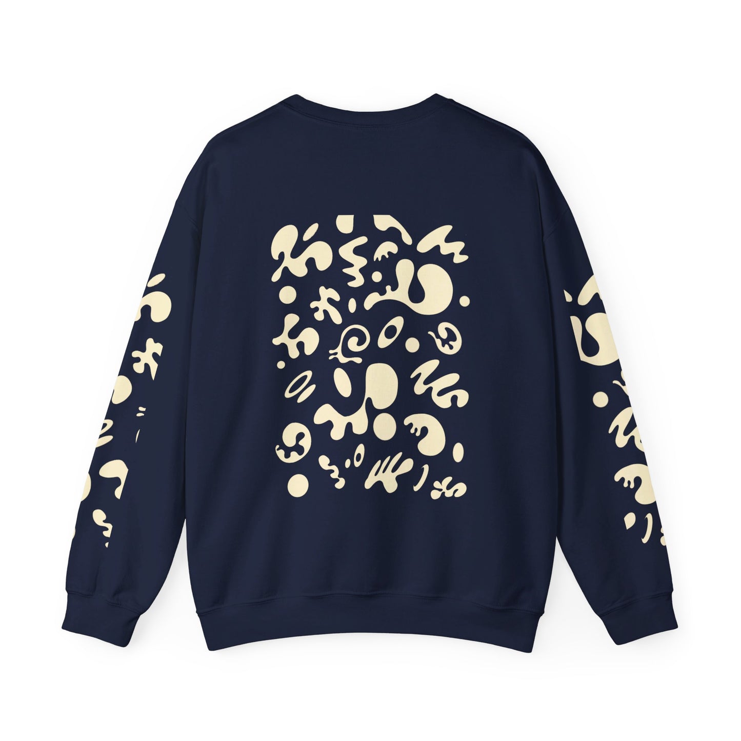 PURE IMAGINATION UNISEX HEAVY BLEND™ CREWNECK SWEATSHIRT - Warm White Print