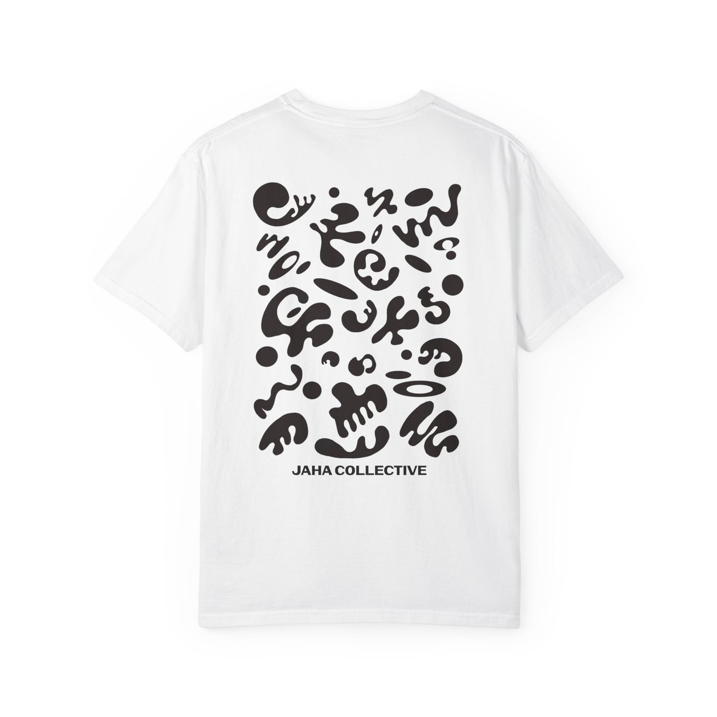 Pure Imagination Unisex Garment-Dyed T-Shirt (Warm Neutrals) - Smoke Signal Black Print