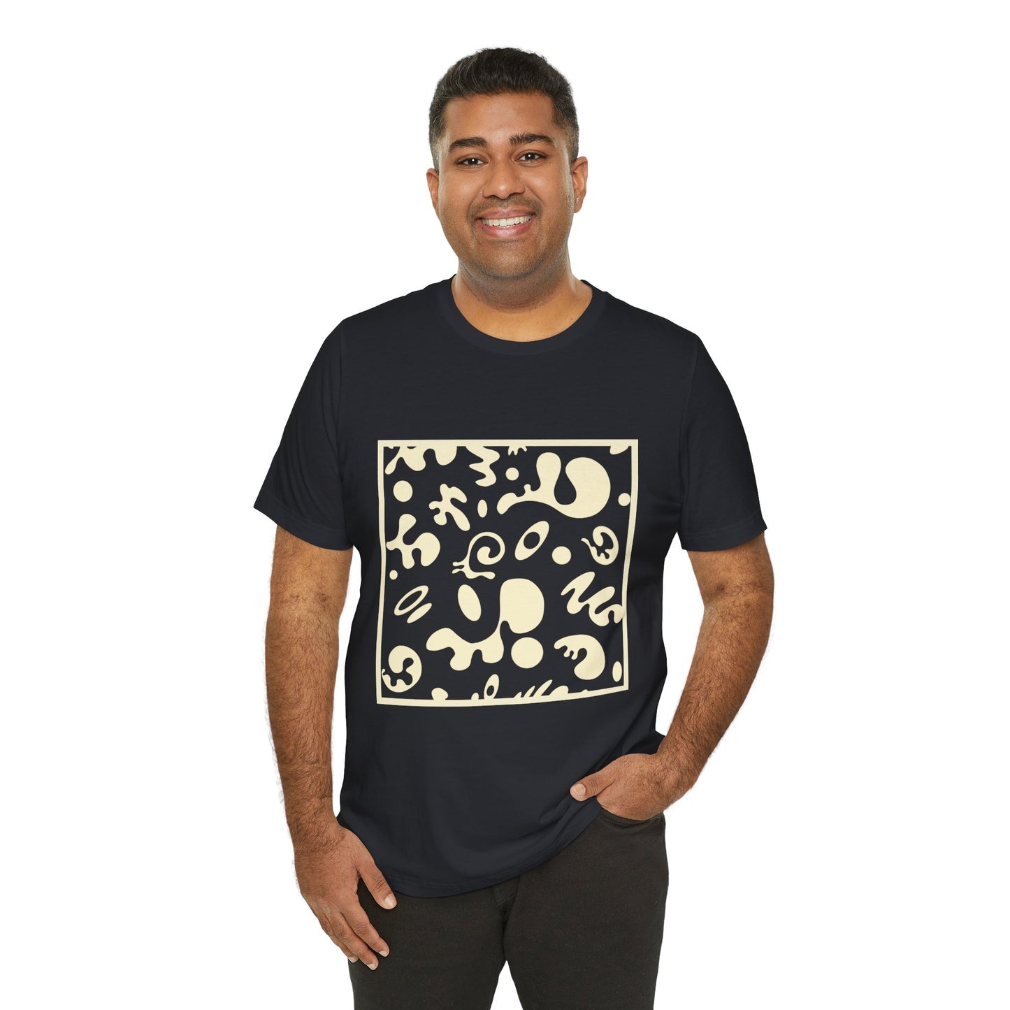 Adorn'd Unisex Jersey Short Sleeve Tee - Blank Page White Print