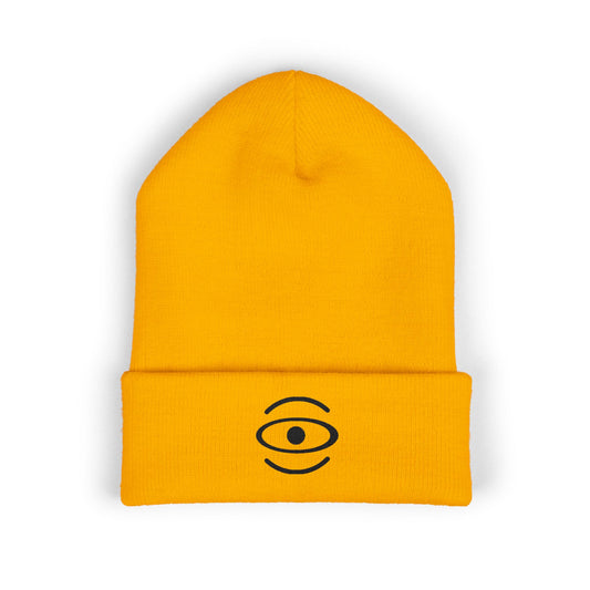 Jaha Logo Embroidered Classic Cuffed Beanie - Smoke Signal Black