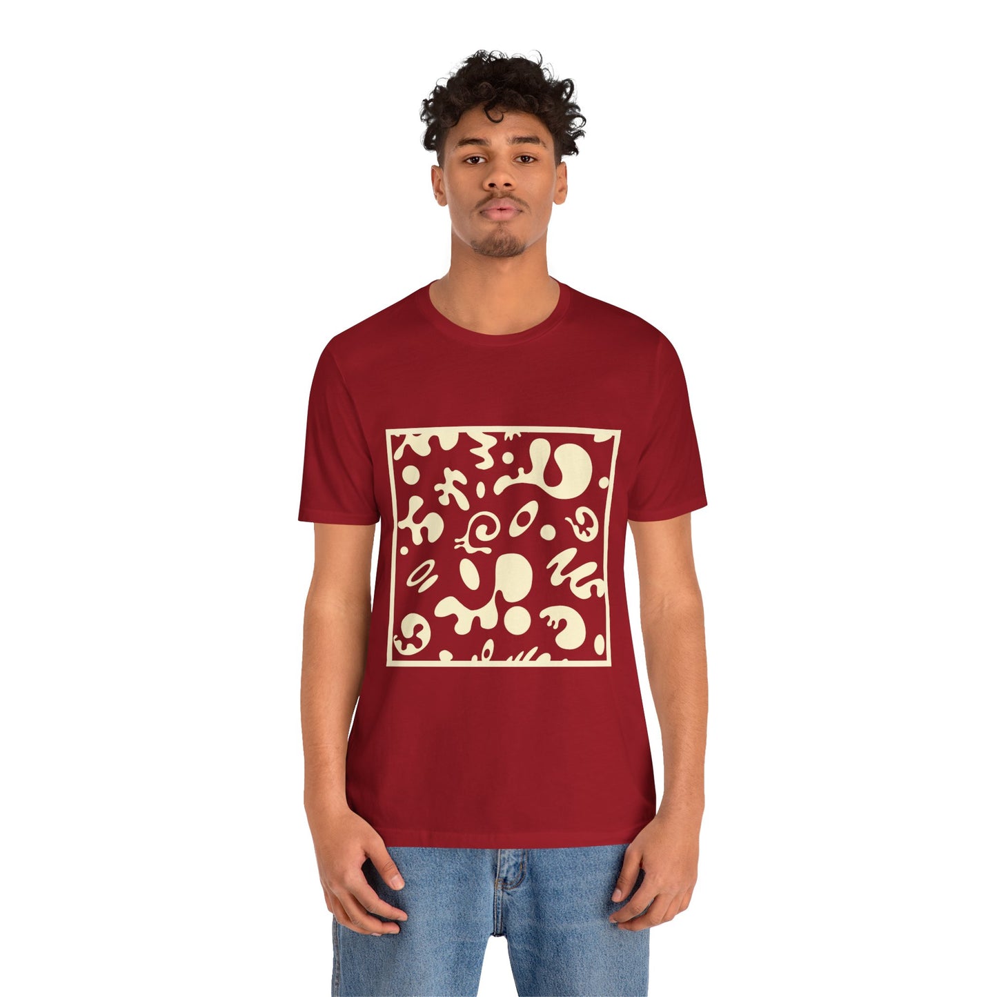 Adorn'd Unisex Jersey Short Sleeve Tee - Blank Page White Print