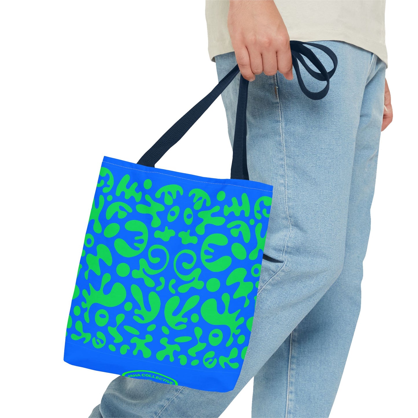 Mirror Work Colorful Tote Bag - Tide Pool