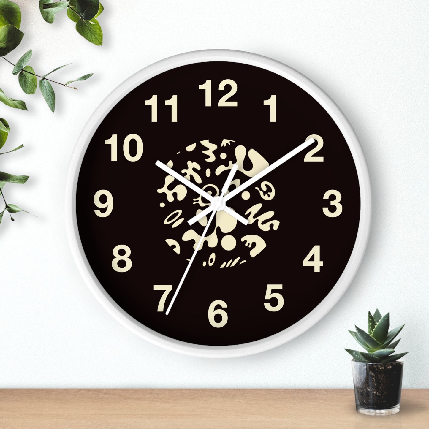 Bright Future Classic Wall Clock - Smoke Signal Black