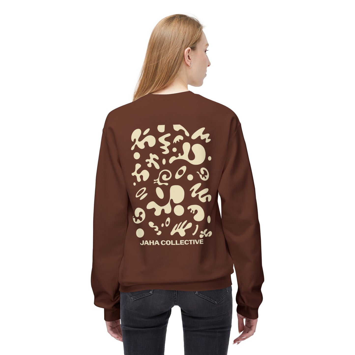 Pure Imagination Unisex Midweight Softstyle Fleece Crewneck Sweatshirt - Blank Page White Print