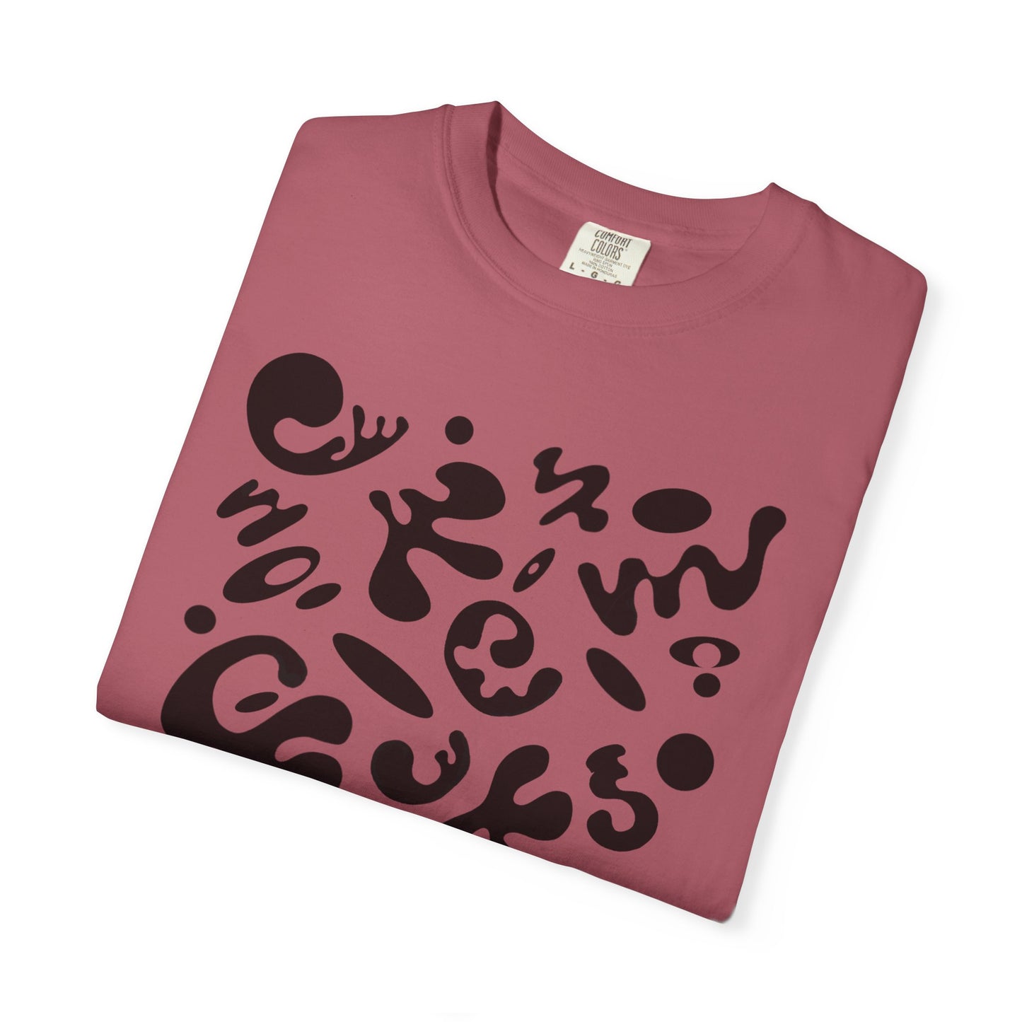 Pure Imagination Unisex Garment-Dyed T-Shirt (Warm Neutrals) - Smoke Signal Black Print