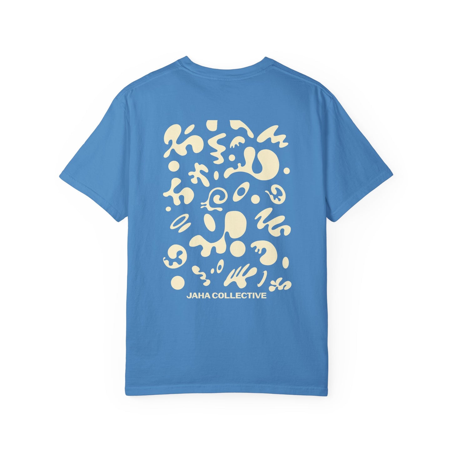 Pure Imagination Unisex Garment-Dyed T-Shirt (Cool Neutrals) - Blank Page White Print