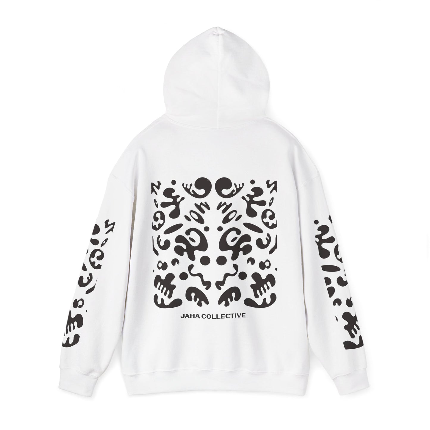 Mirror Work Unisex Heavy Blend™ Hooded Sweatshirt - Smoke Signal Black Print