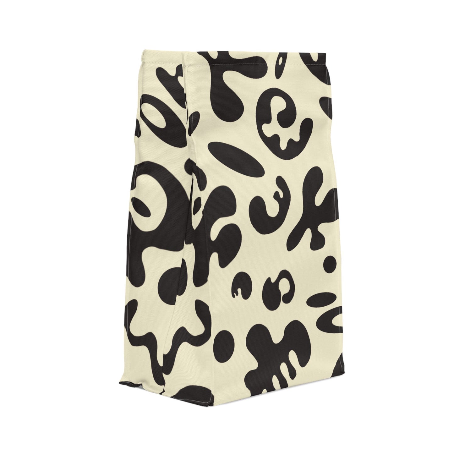 Pure Imagination Magnetic Roll Top Fabric Lunch Bag - Blank Page White