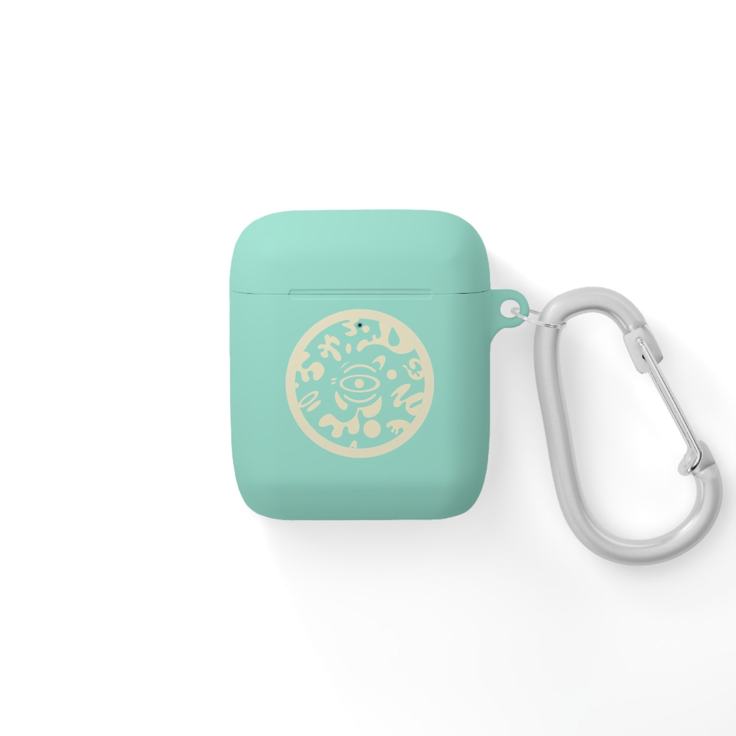 Adorn'd Logo Hard Plastic Airpods Case Cover- Blank Page White