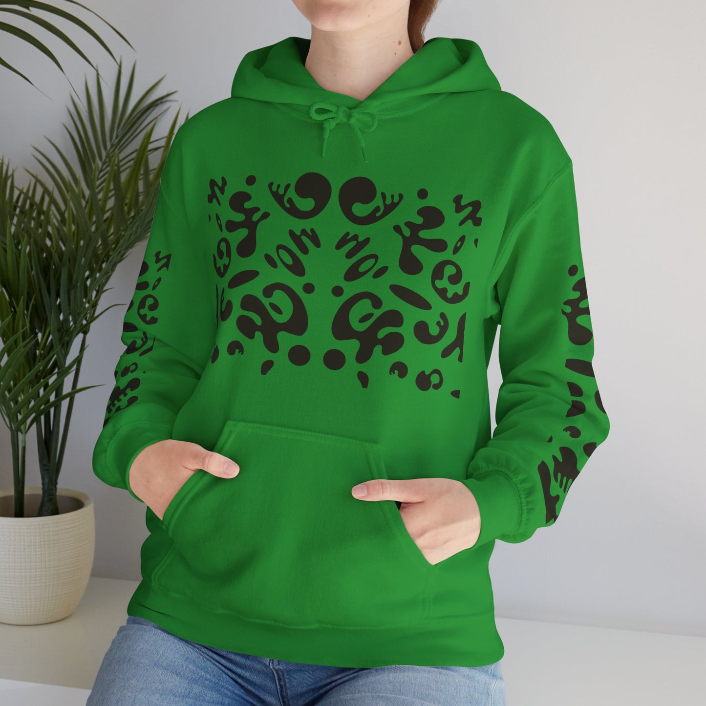 Mirror Work Unisex Heavy Blend™ Hooded Sweatshirt - Smoke Signal Black Print