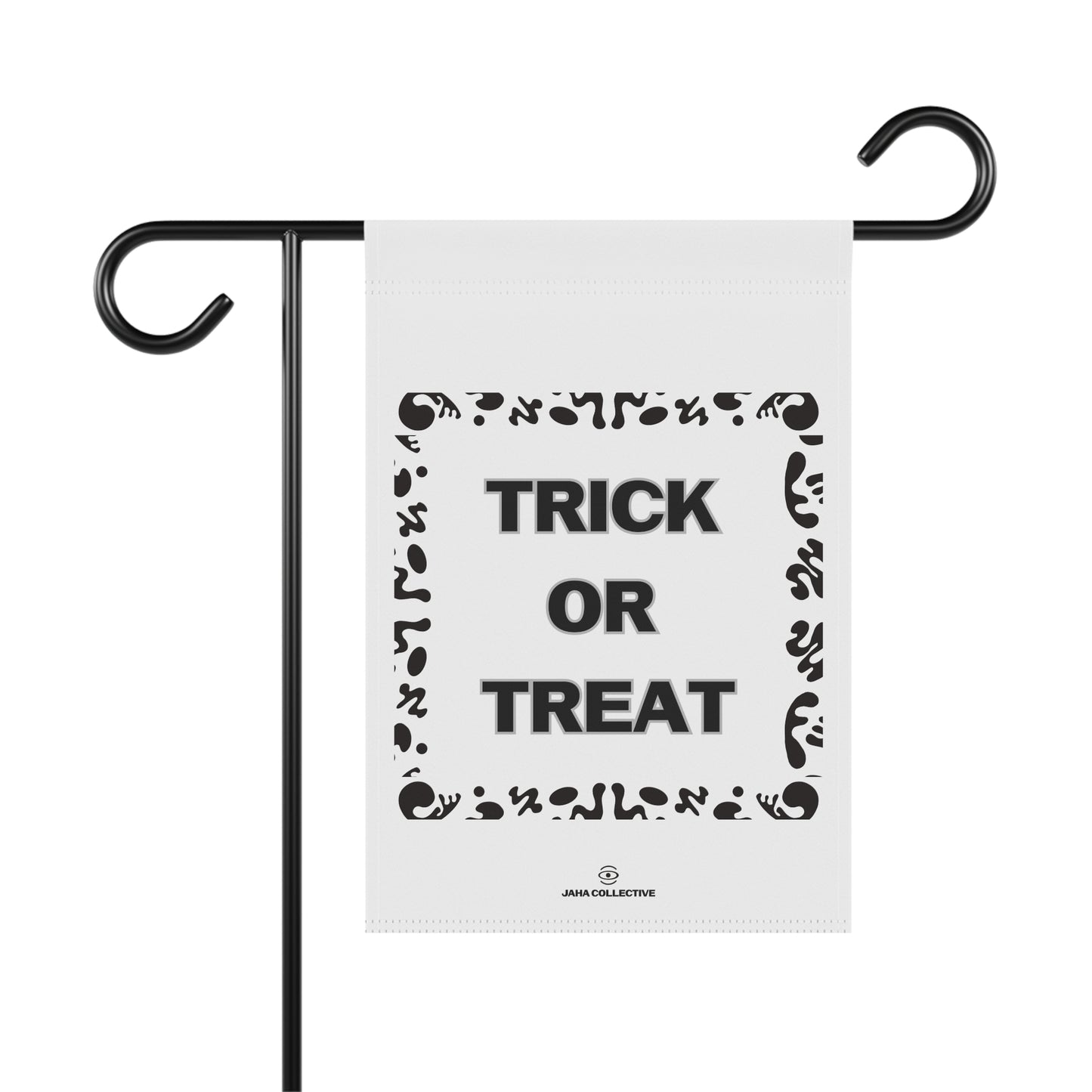 Trick or Treat Garden & House Banner - Starlight White