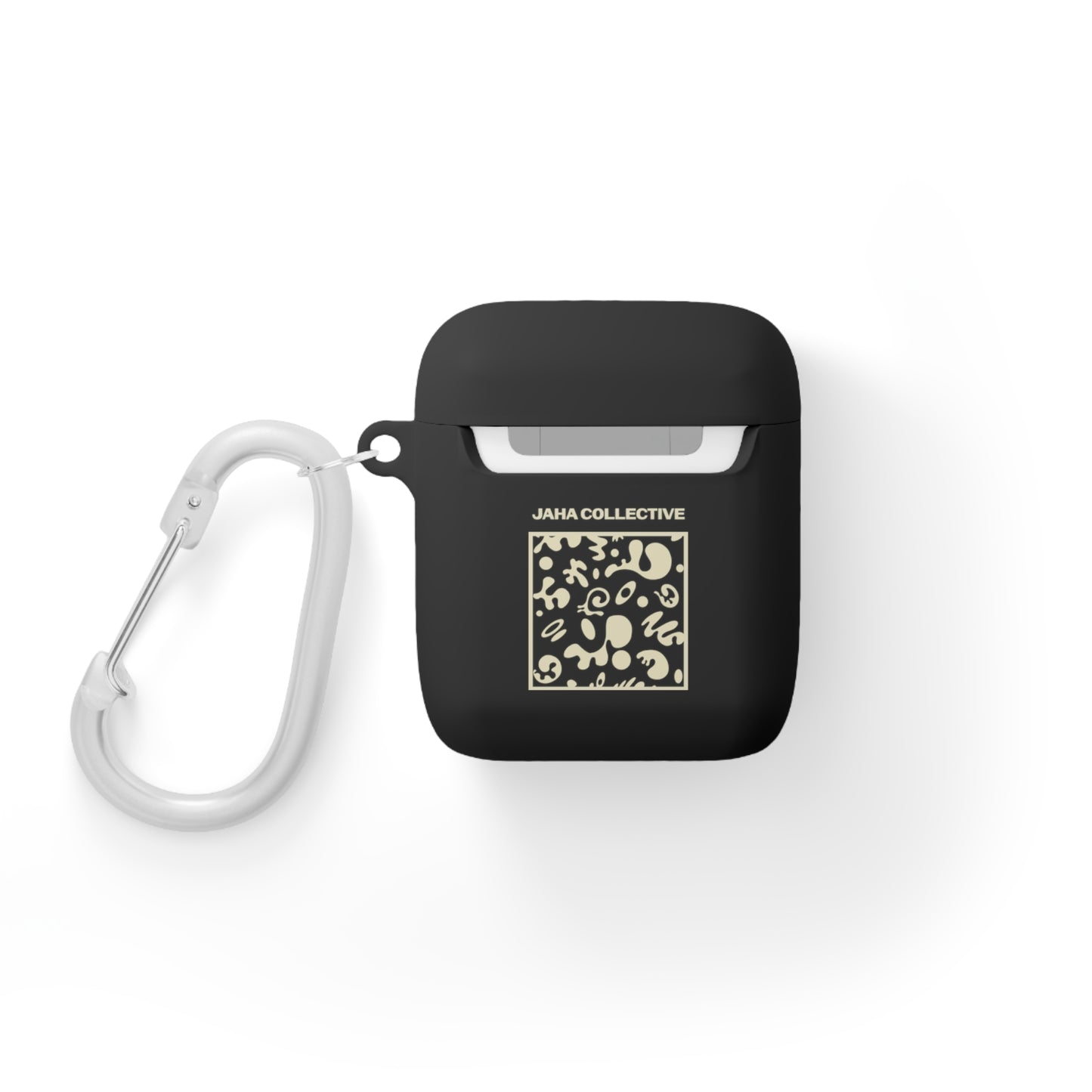 Adorn'd Square Hard Plastic Airpods Case Cover- Blank Page White