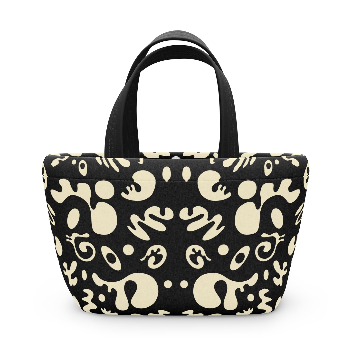Mirror Work Puffy Lunch Bag - Smoke Signal Black