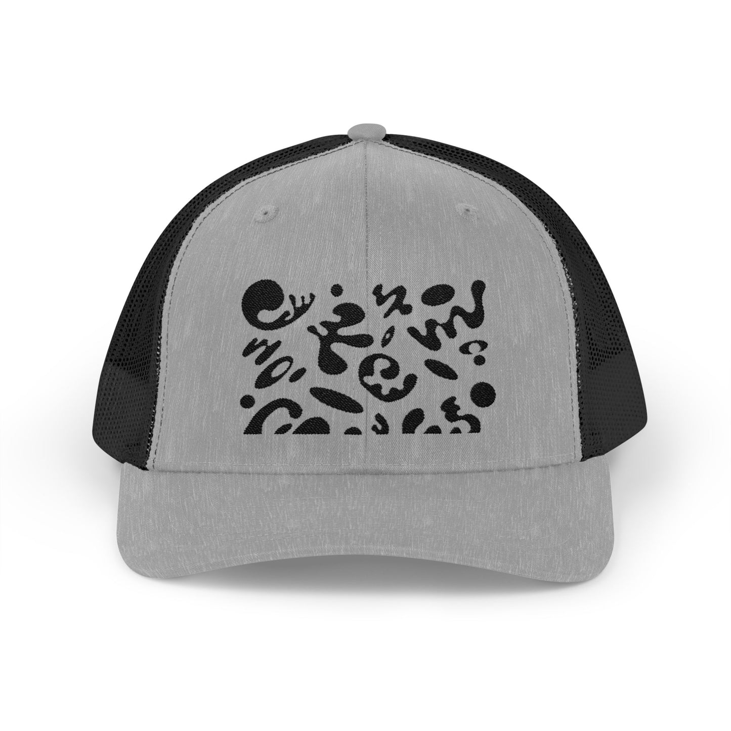 Pure Imagination Embroidered Retro Trucker Hat - Smoke Signal Black