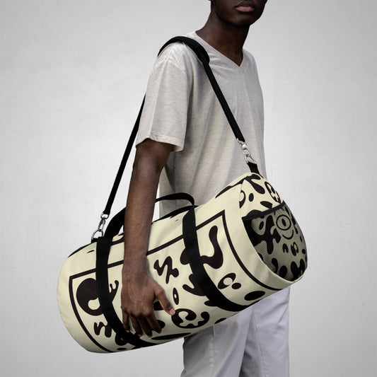 Deep Dream Duffel Bags - Blank Page
