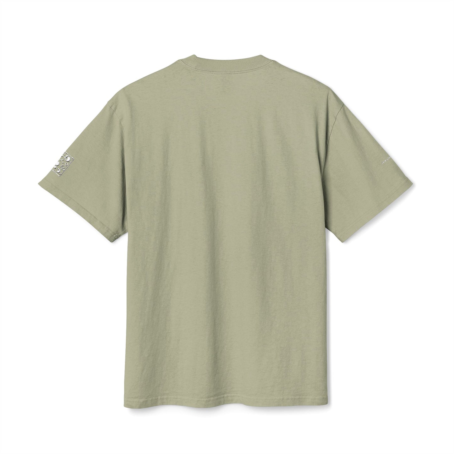Adorn'd Minimalist Embroidered Unisex Heavy Faded Tee - Blank Page White