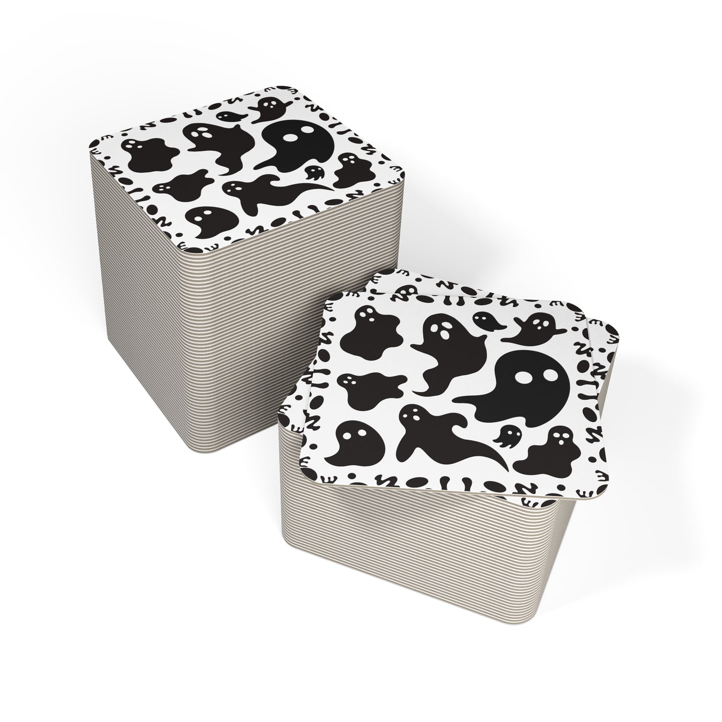 Boo Thing Coaster Set (50 or 100) - Blank Page White
