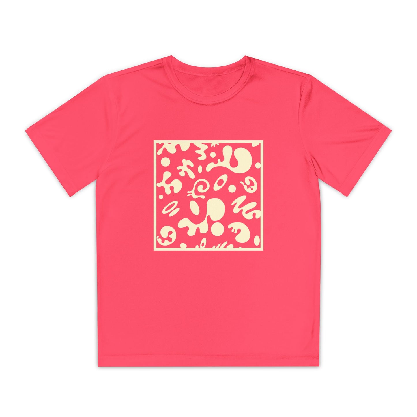 Adorn'd Youth Competitor Graphic Tee - Blank Page White