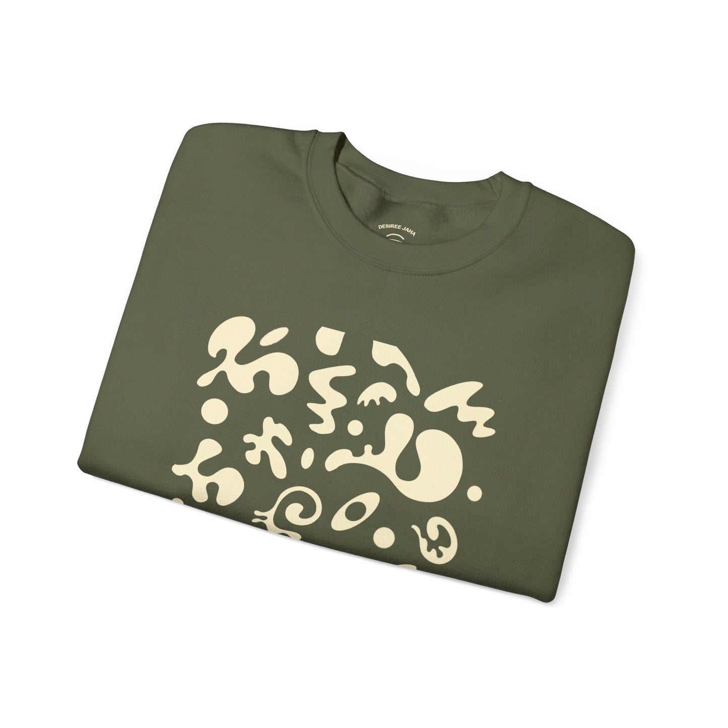 PURE IMAGINATION UNISEX HEAVY BLEND™ CREWNECK SWEATSHIRT - Warm White Print