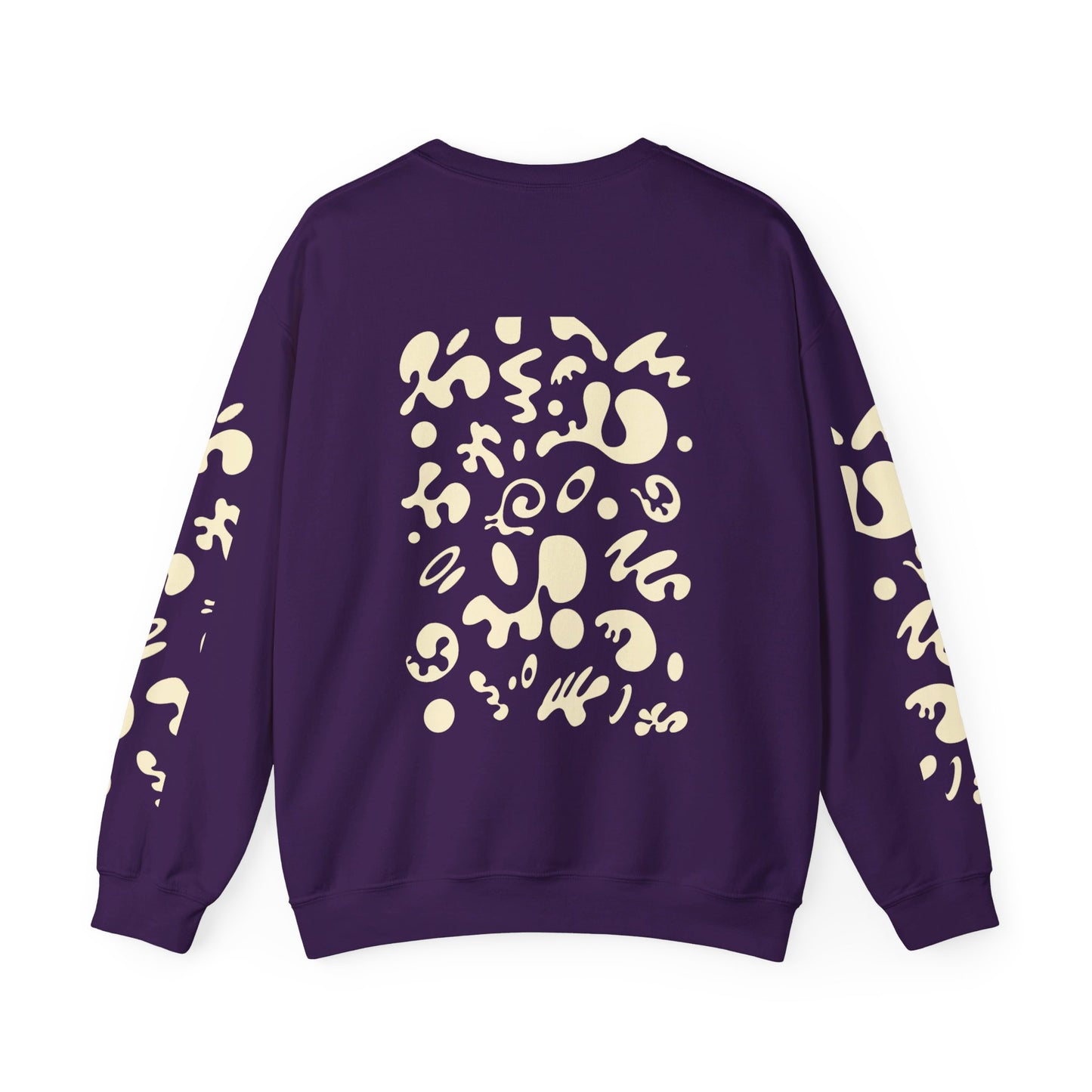 PURE IMAGINATION UNISEX HEAVY BLEND™ CREWNECK SWEATSHIRT - Warm White Print