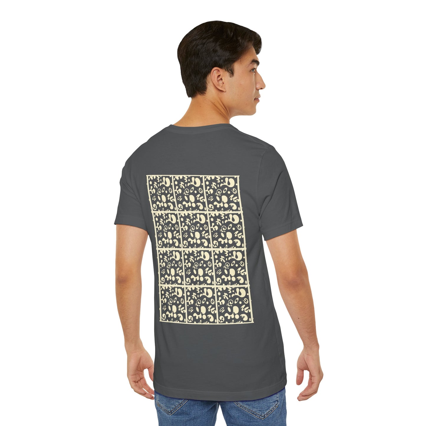 Adorn'd Unisex Jersey Short Sleeve Tee - Blank Page White Print