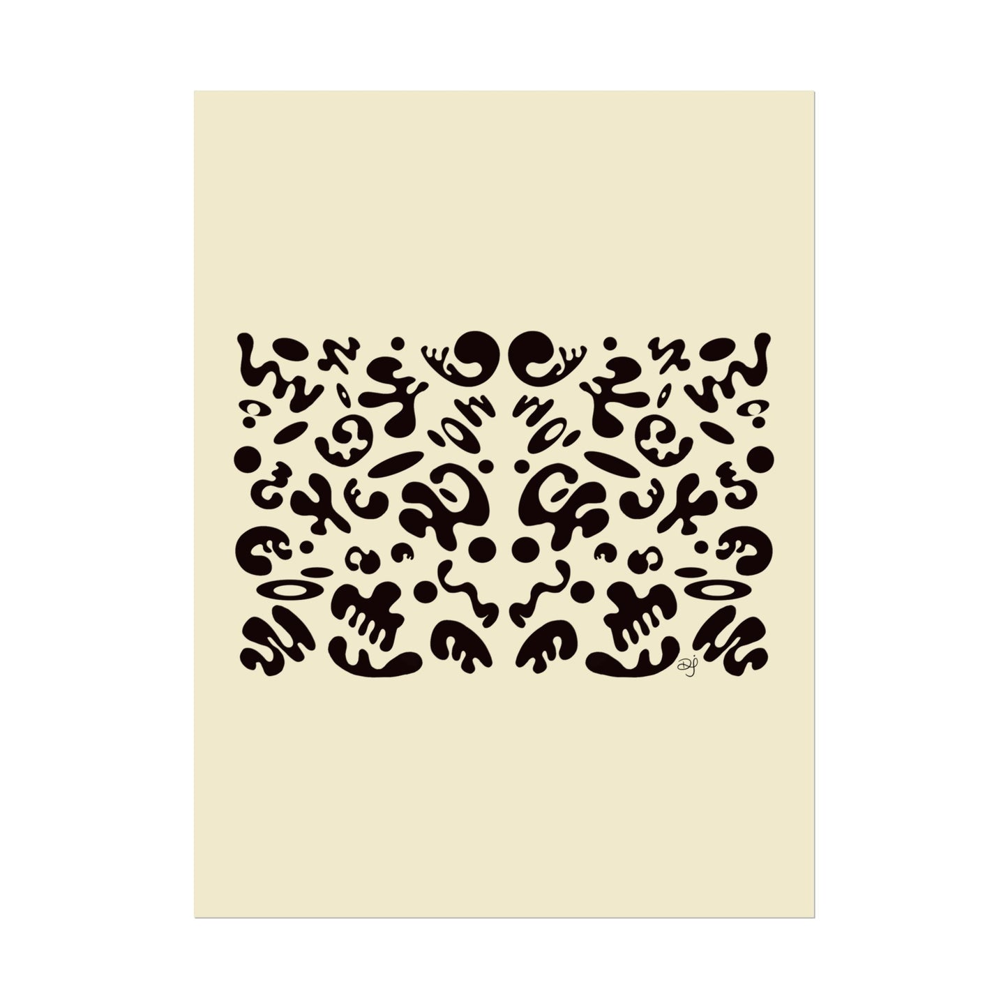 Mirror Work Rolled Poster (Portrait) - Blank Page