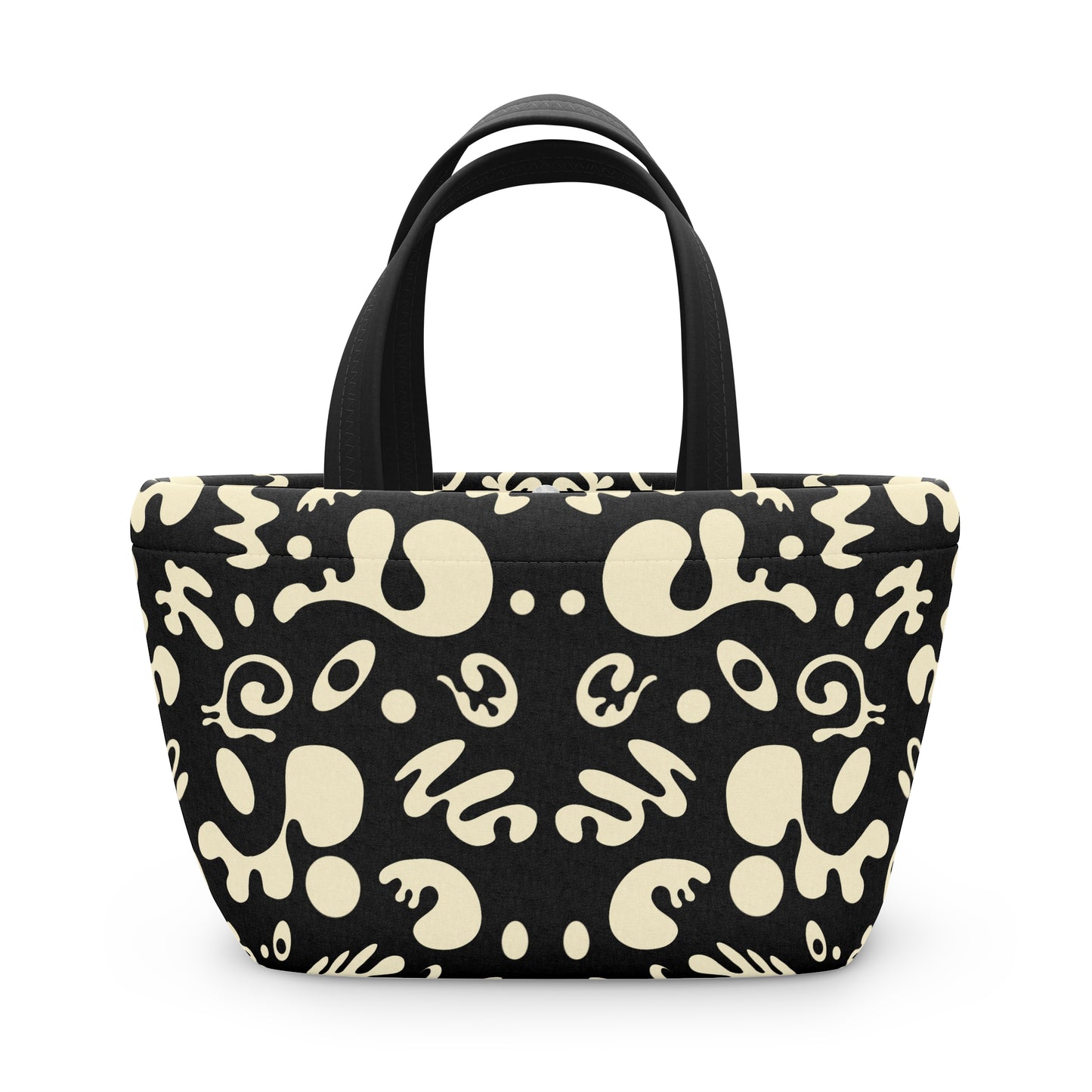 Mirror Work Puffy Lunch Bag - Smoke Signal Black