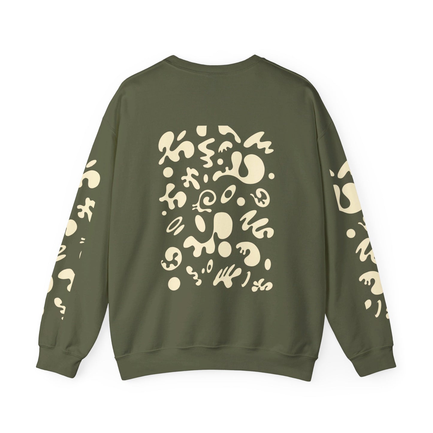 PURE IMAGINATION UNISEX HEAVY BLEND™ CREWNECK SWEATSHIRT - Warm White Print
