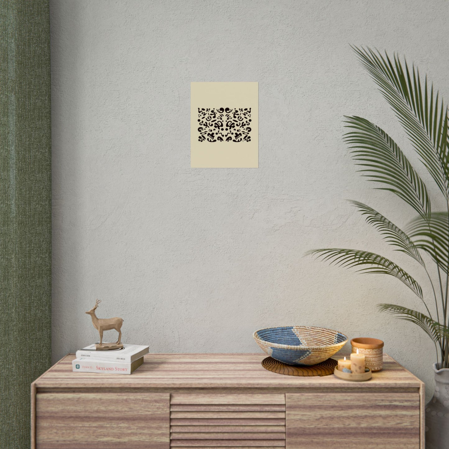 Mirror Work Rolled Poster (Portrait) - Blank Page