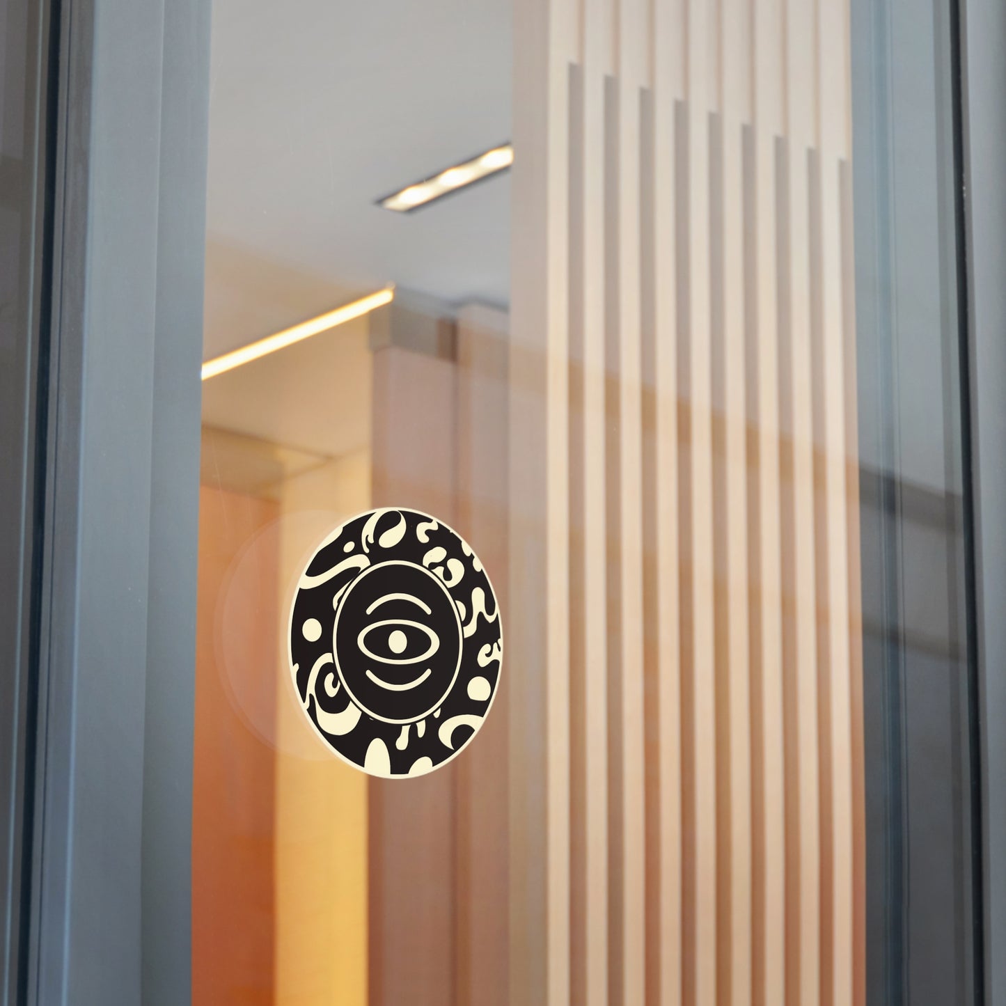 Adorn'd Logo Round Vinyl Stickers - Smoke Signal