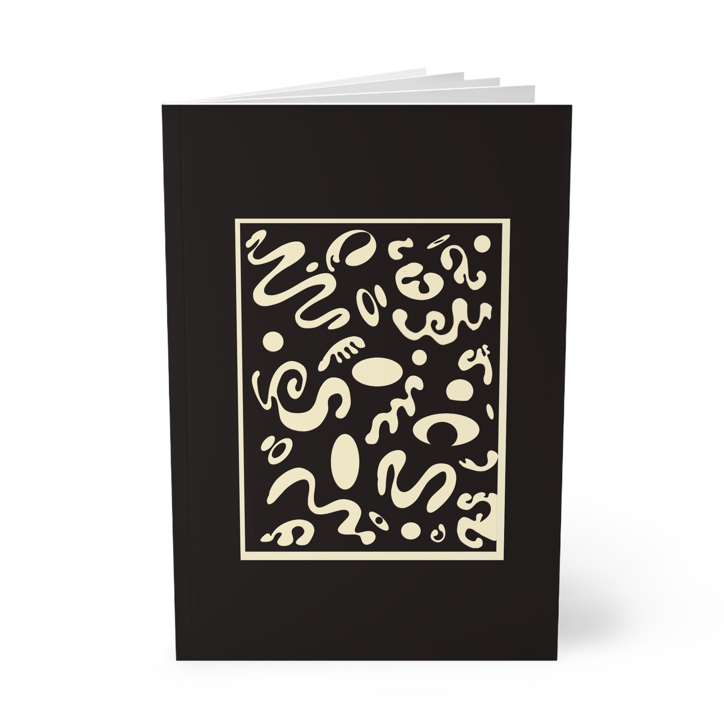 Deep Dream Softcover A5 Notebook - Smoke Signal Black