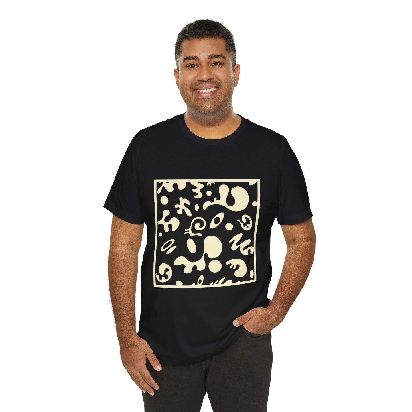 Adorn'd Unisex Jersey Short Sleeve Tee - Blank Page White Print