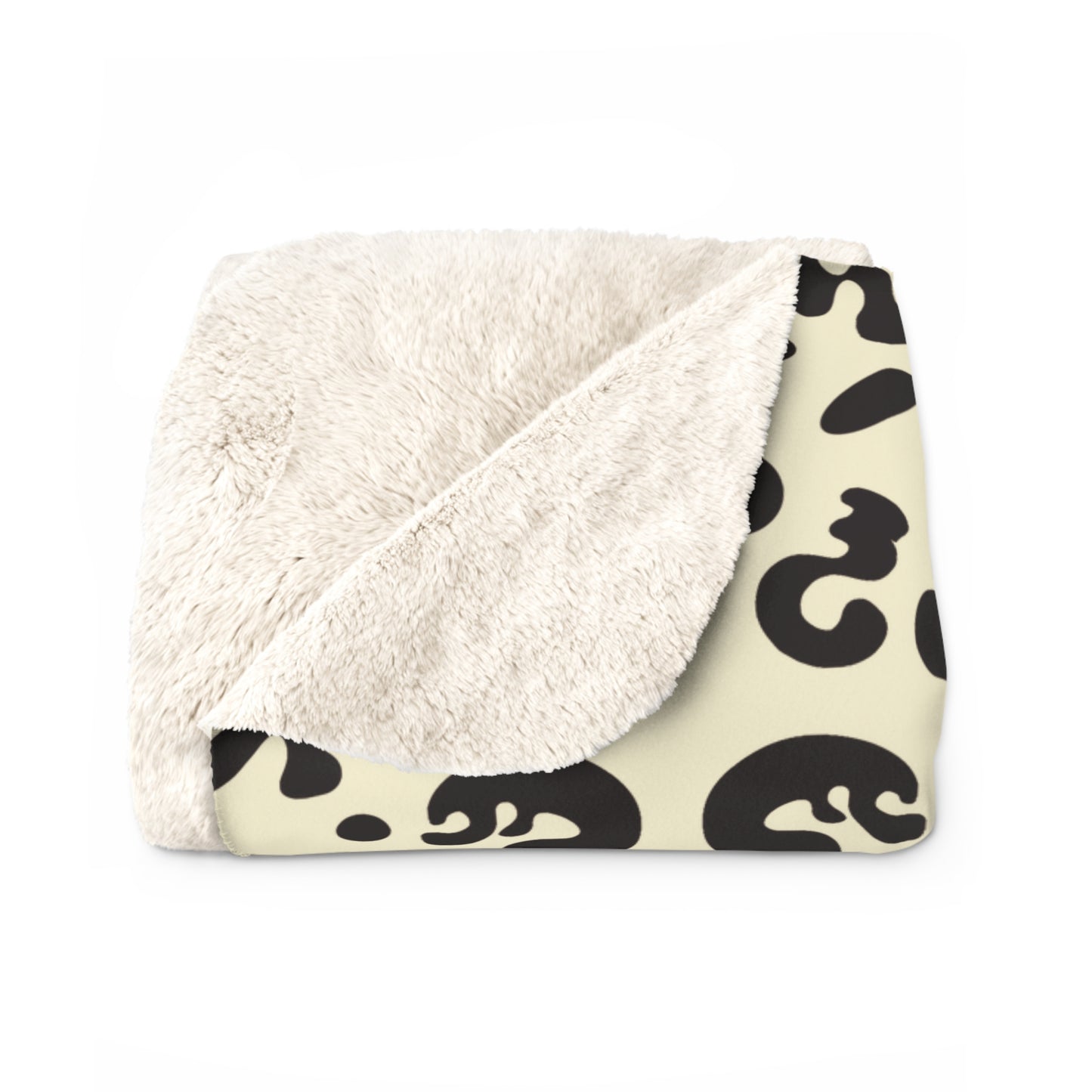 Mirror Work Sherpa Fleece Blanket - Blank Page