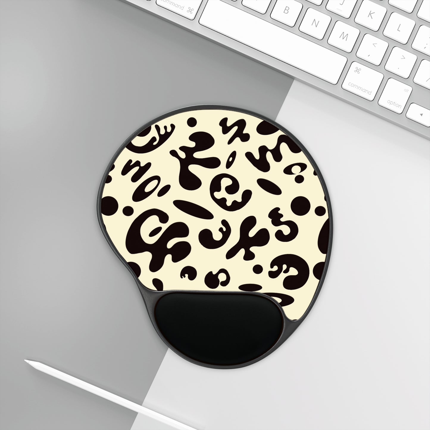 Pure Imagination Mouse Pad w Wrist Rest - Blank Page White