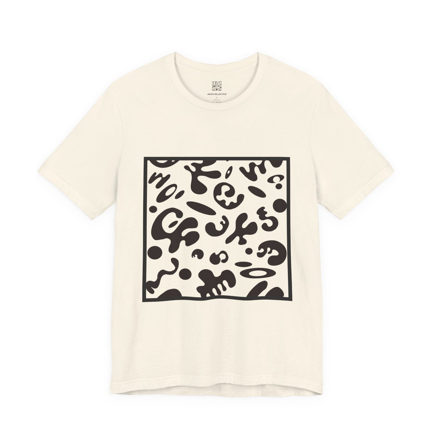 Adorn'd Unisex Jersey Short Sleeve Tee - Smoke Signal Black Print