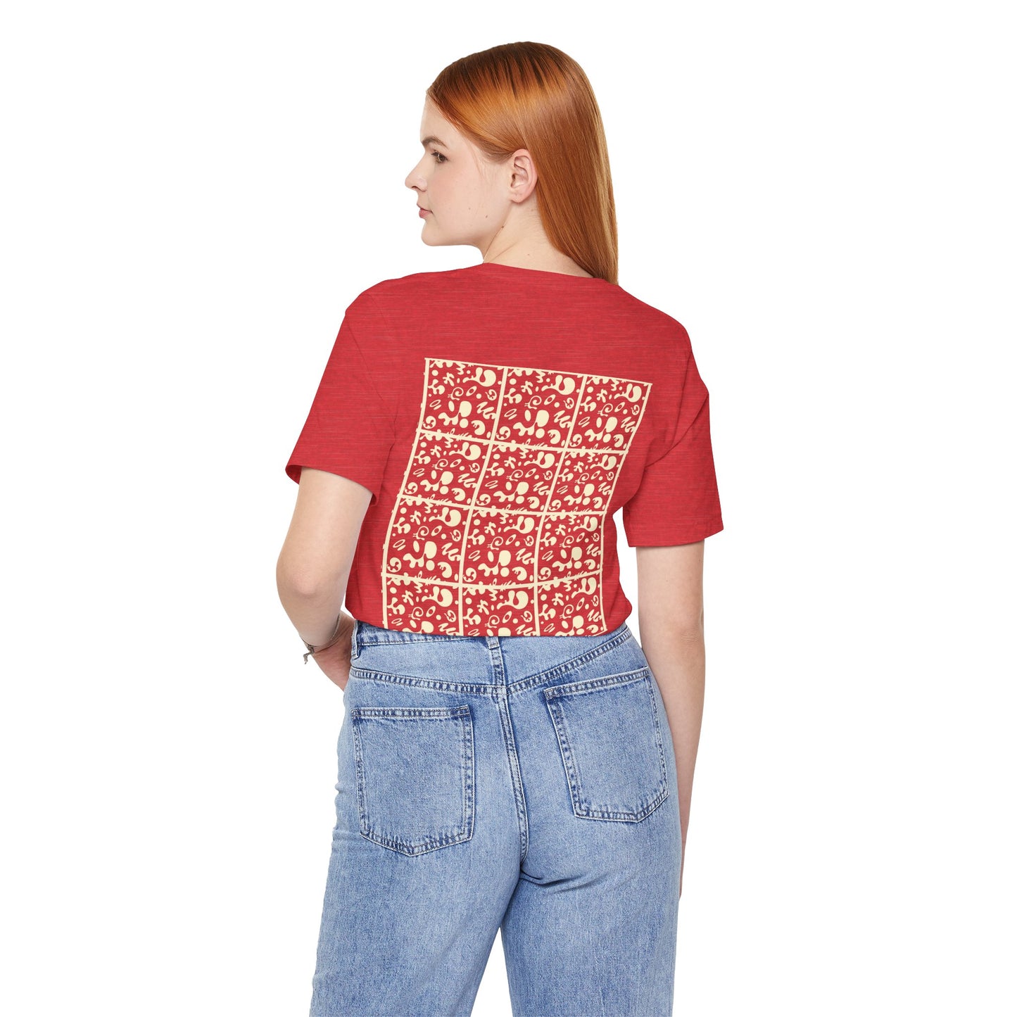 Adorn'd Unisex Jersey Short Sleeve Tee - Blank Page White Print