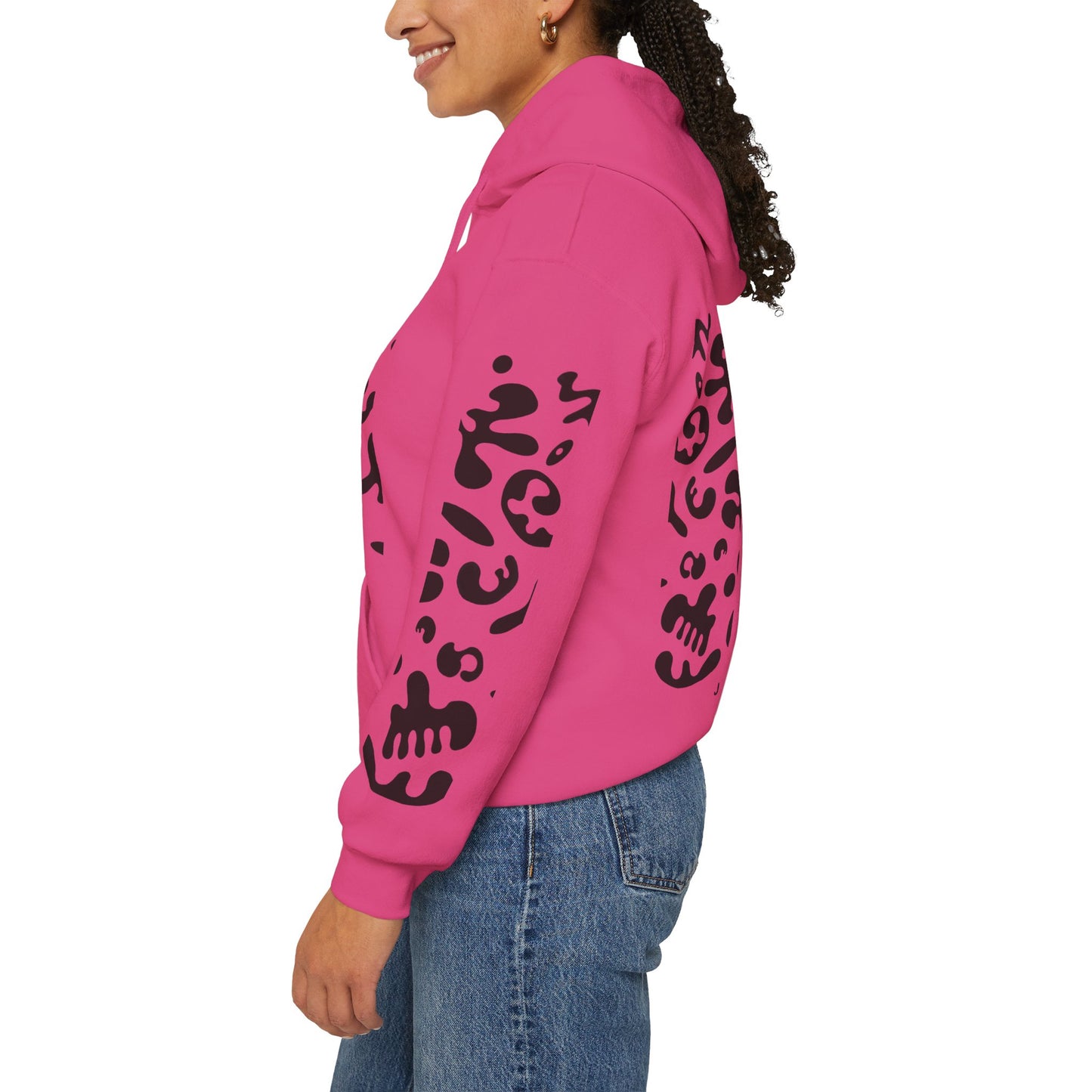 Mirror Work Unisex Heavy Blend™ Hooded Sweatshirt - Smoke Signal Black Print