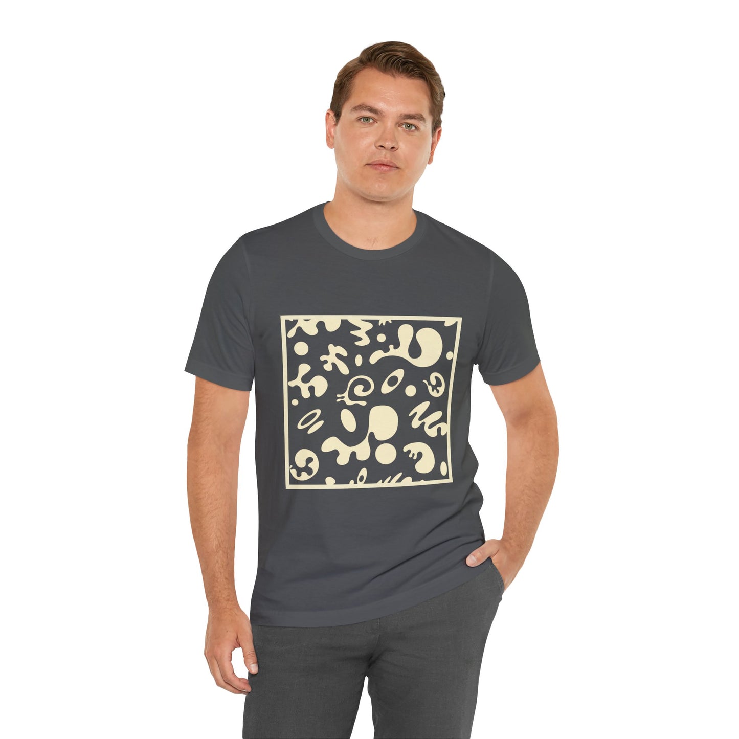 Adorn'd Unisex Jersey Short Sleeve Tee - Blank Page White Print