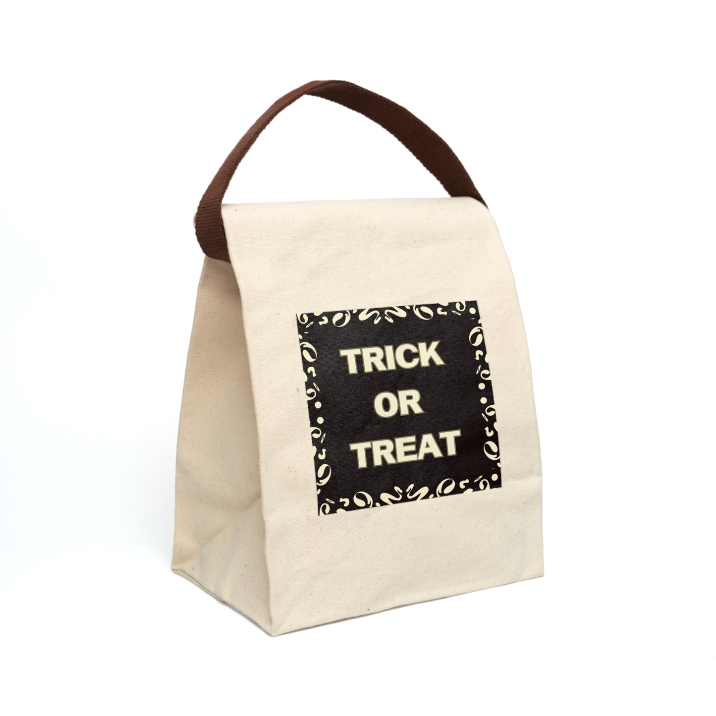 Trick or Treat Canvas Lunch Bag With Strap