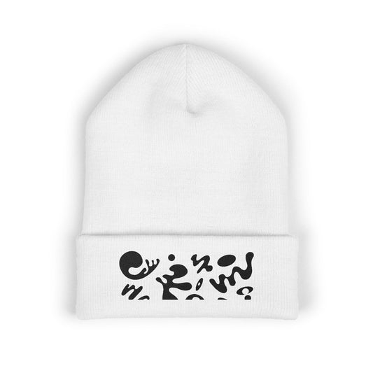 Pure Imagination Embroidered Classic Cuffed Beanie - Smoke Signal Black