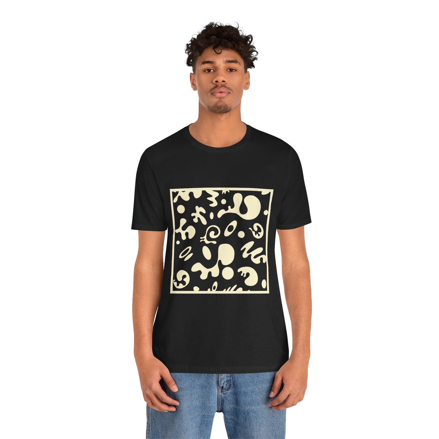 Adorn'd Unisex Jersey Short Sleeve Tee - Blank Page White Print