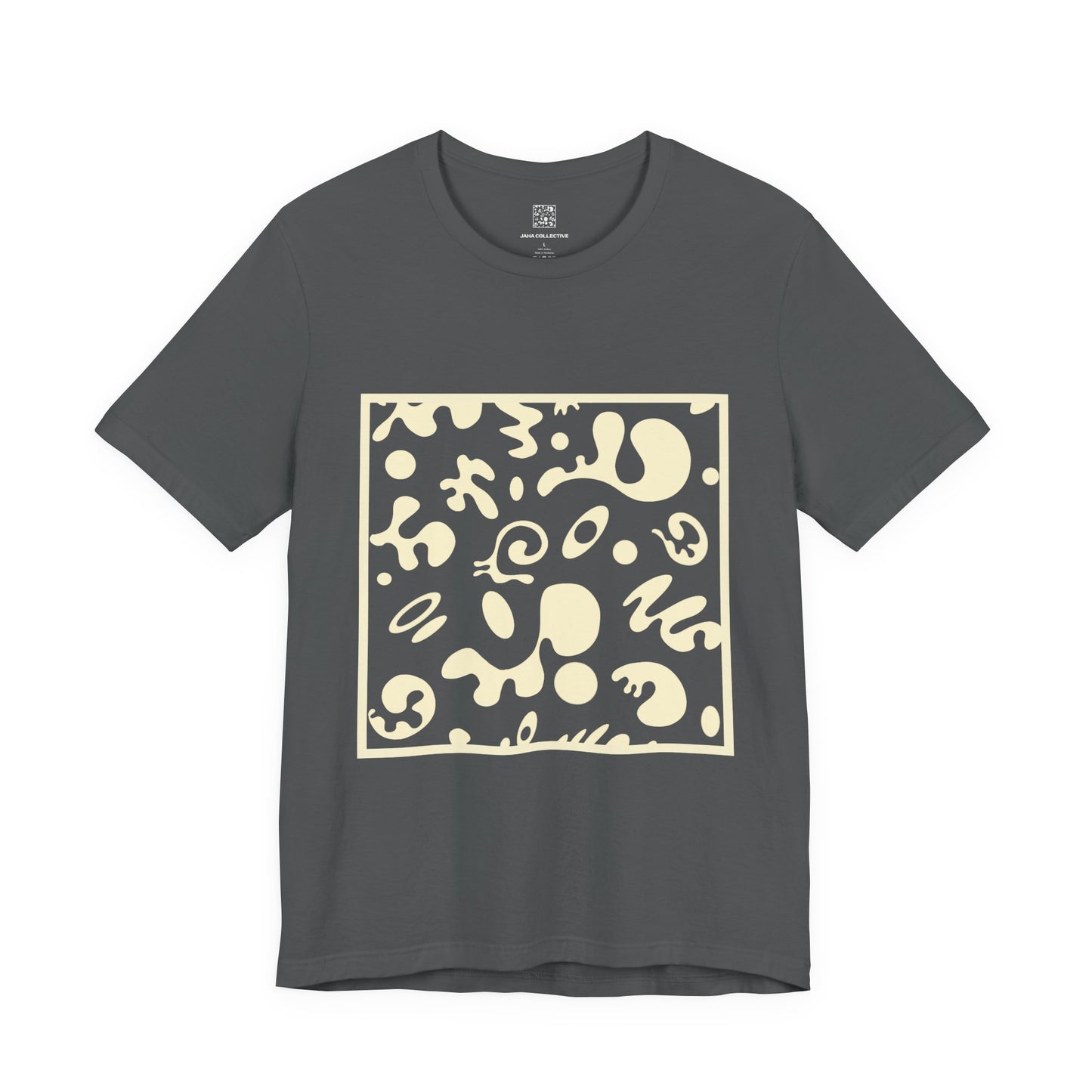 Adorn'd Unisex Jersey Short Sleeve Tee - Blank Page White Print