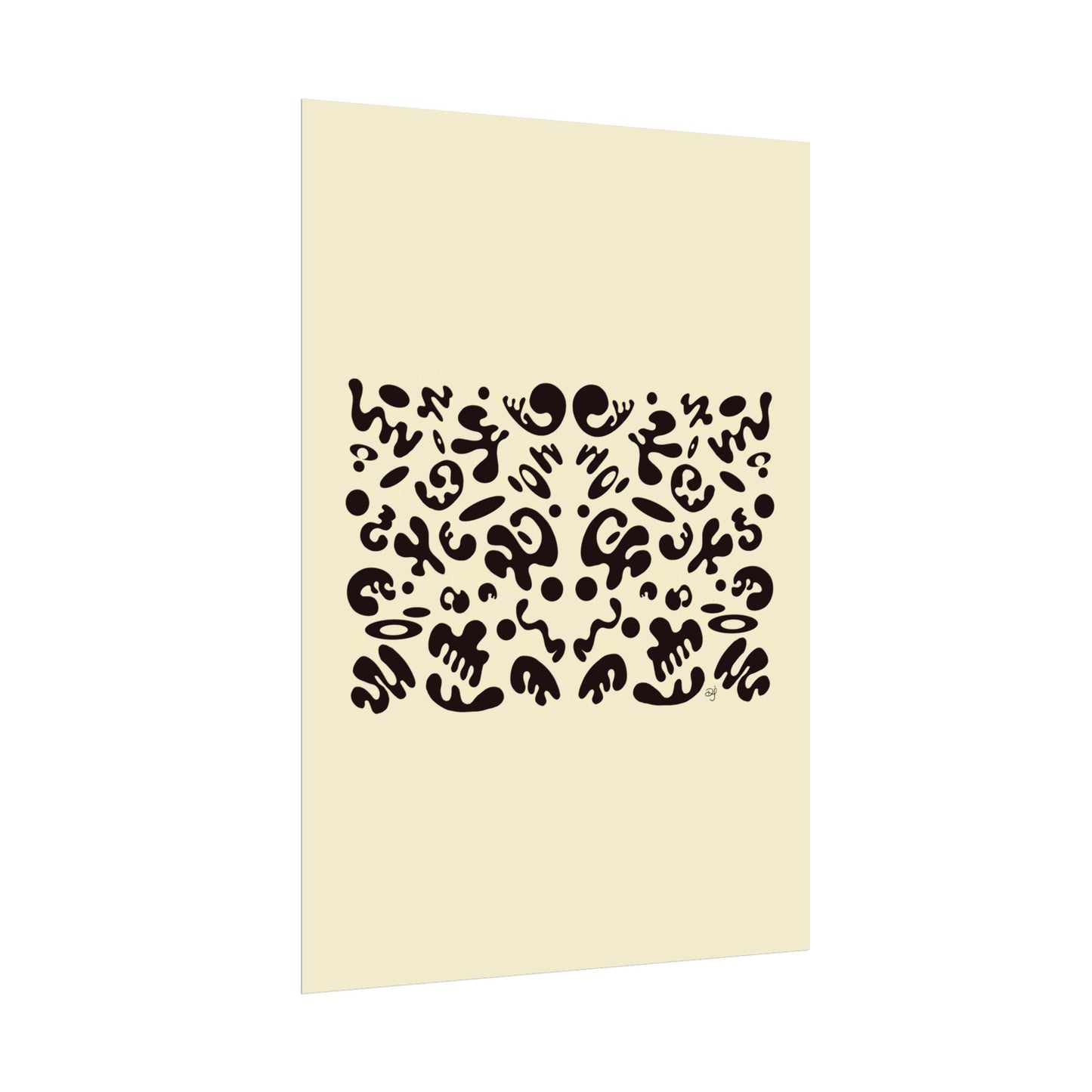 Mirror Work Rolled Poster (Portrait) - Blank Page